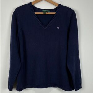 Ralph Lauren V-Neck Sweater Navy